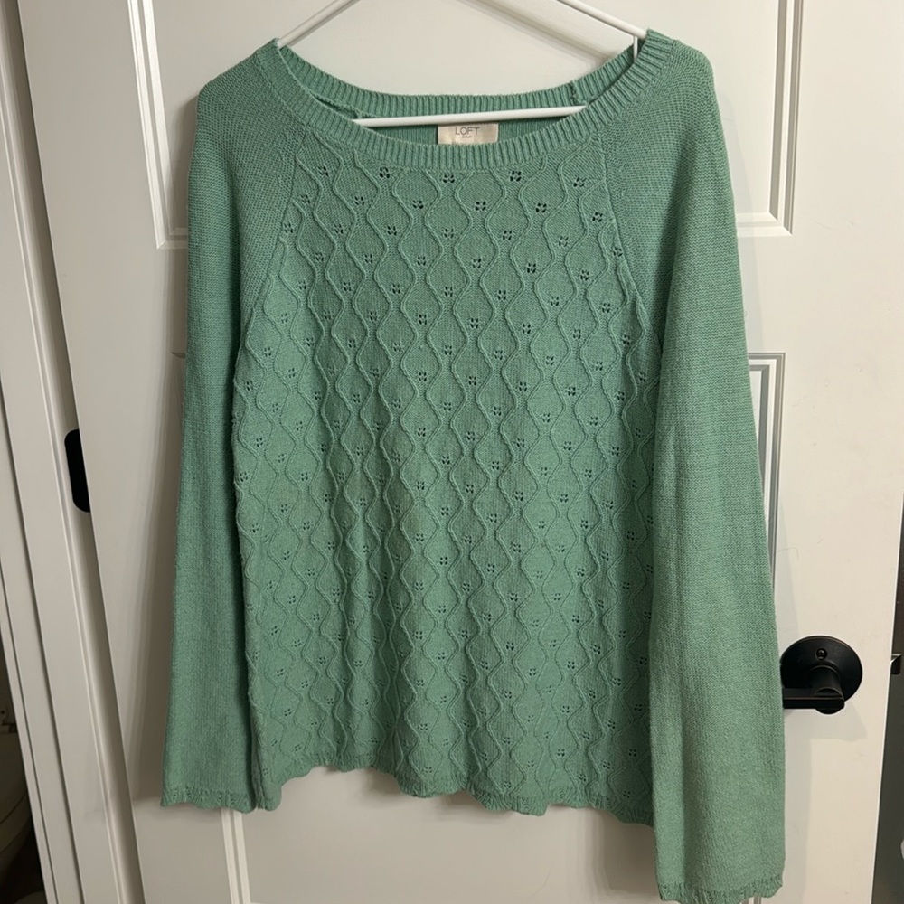 NWT The Loft Sweater size M with decorative trim